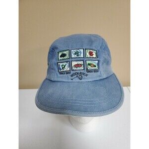 Vintage Rare Trucker Snapback Hat WOOLRICH Women’s Light Blue